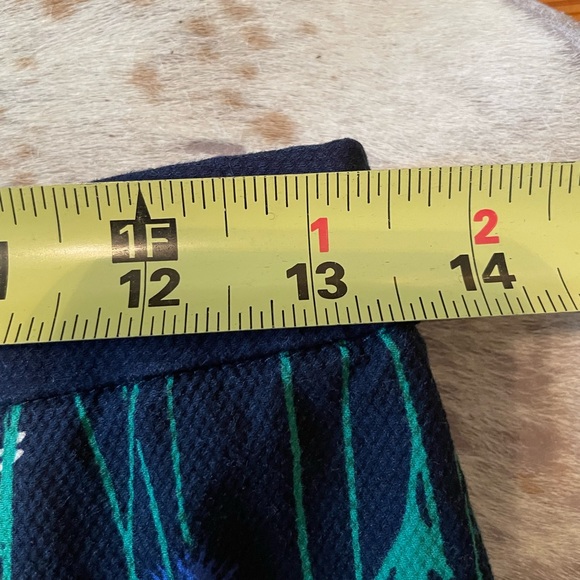 Anthropologie poppy floral and stripe pencil skirt - Picture 4 of 8